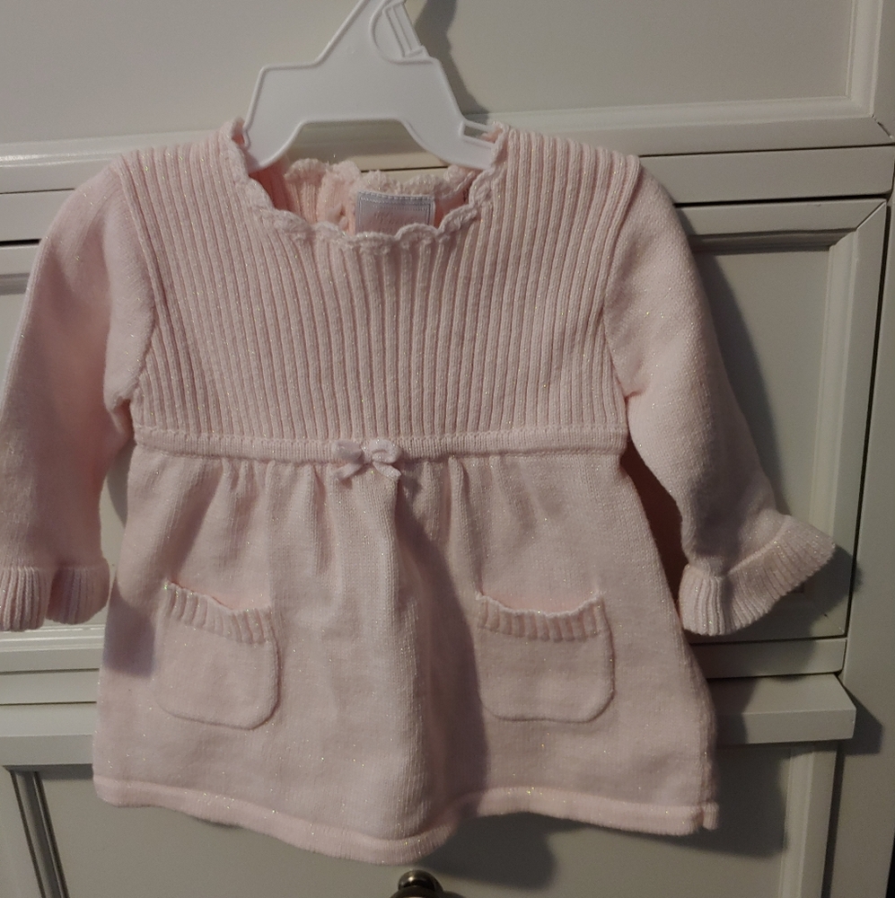 Baby Girl Pink Sweater Dress